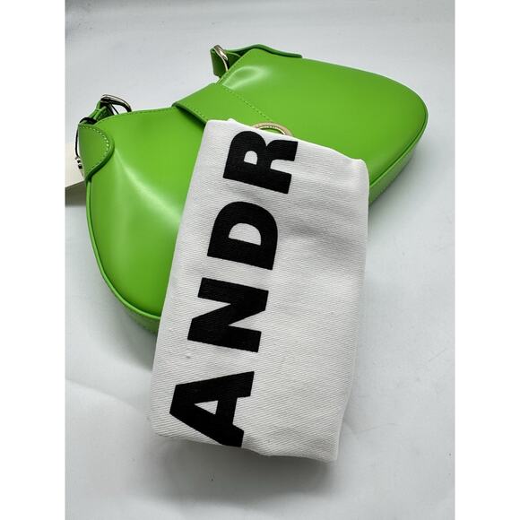 NWT Sandro Sweet Janet Chain Shoulder Bag Vert Pomme Green Apple Small Purse - Picture 15 of 15